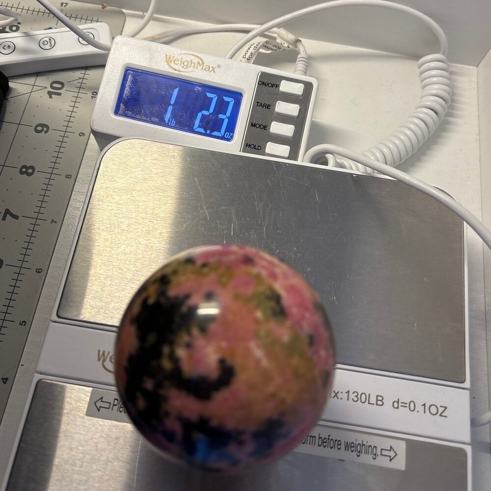 Beautiful Rhodonite Sphere - Picture 6 of 6